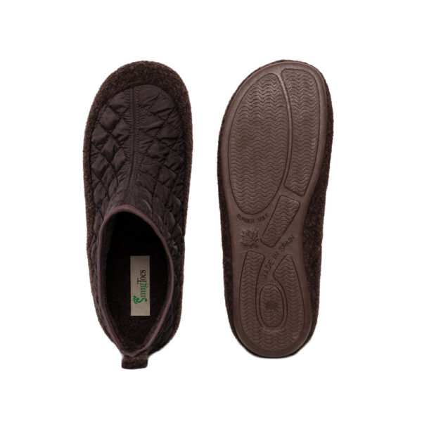 Mide mens' slippers by Snugtoes, chocolate brown